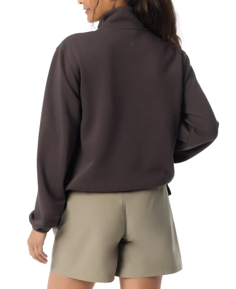 Bass Outdoor Women's Summit Popover Ribbed Collar T-Shirt