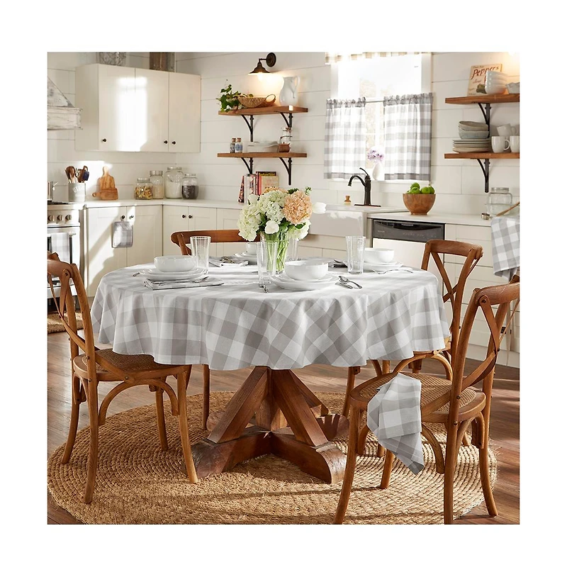 Elrene Home Fashions Farmhouse Living Buffalo Check Window Tier Set