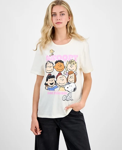 Disney Juniors' Snoopy And Friends Graphic Print T-Shirt