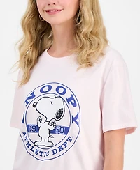 Disney Juniors' Snoopy Athletic Graphic Print T-Shirt
