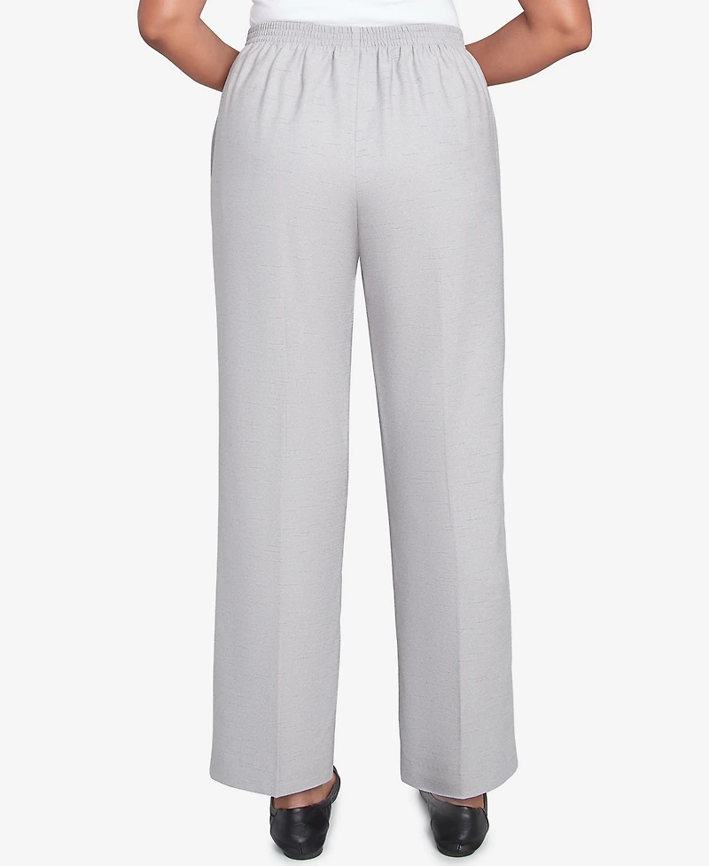 Alfred Dunner Women's Estate of Mind Pull-On Medium Length Pants