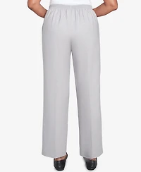 Alfred Dunner Women's Estate of Mind Pull-On Medium Length Pants