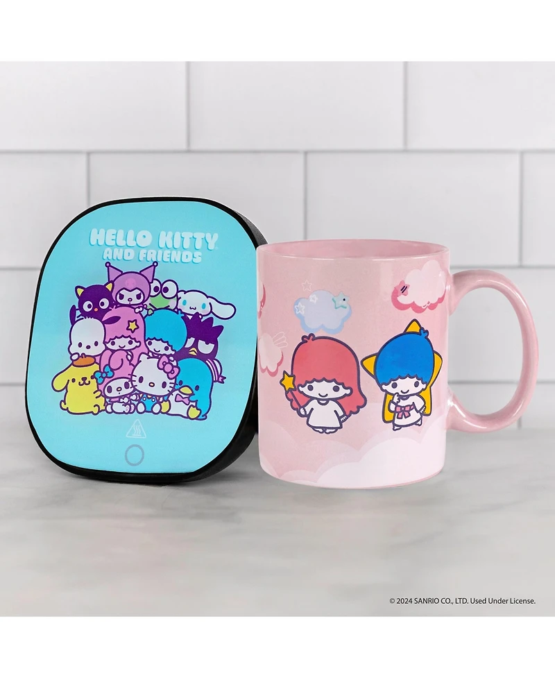 Uncanny Brands Hello Kitty and Friends Little Twin Stars Mug Warmer with Mug – Keeps Your Favorite Beverage Warm - Auto Shut On/Off