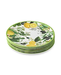 Certified International Limone Melamine 6-Pc. Dinner Plates, Service For 6