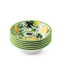 Certified International Limone Melamine 6-Pc. All-Purpose Bowls, Service For 6