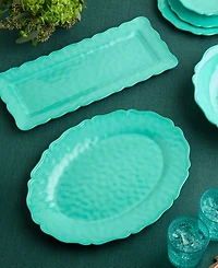 Certified International Isabella Crackle Melamine Platters, Set of 2