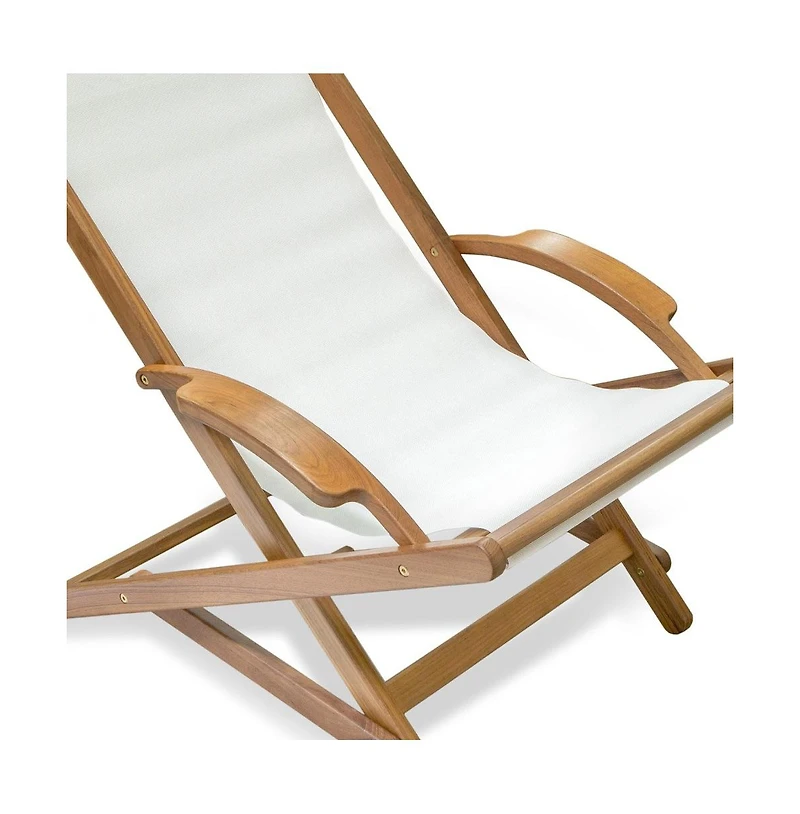 Solid Wood Deck Chair – Indoor/Outdoor Seating for Patio, Deck, and Garden