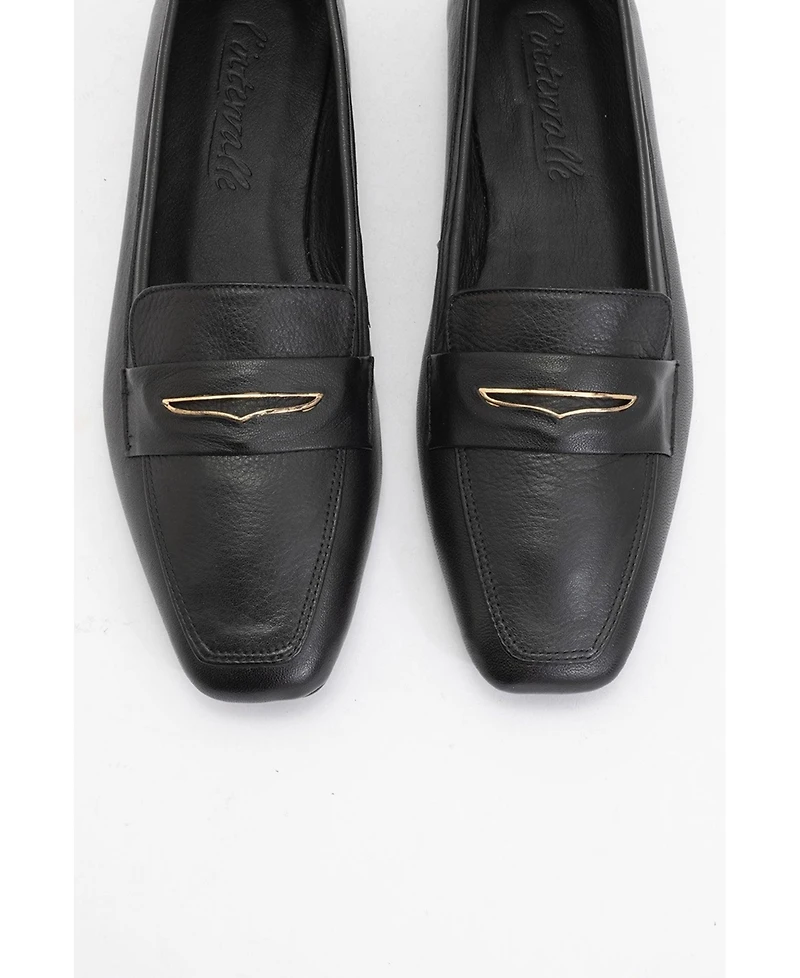 Iridessa Leather Flat Loafers (Women)