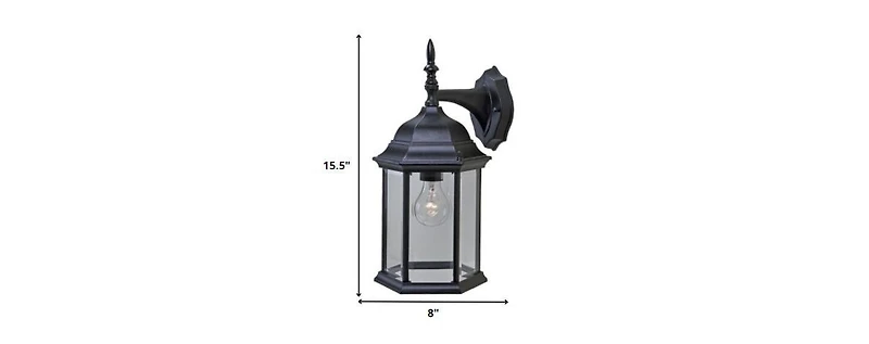 Adjustable Swing Arm Wall Light with Clear Glass Shade for Home Decor