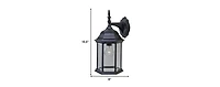 Adjustable Swing Arm Wall Light with Clear Glass Shade for Home Decor