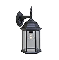Adjustable Swing Arm Wall Light with Clear Glass Shade for Home Decor