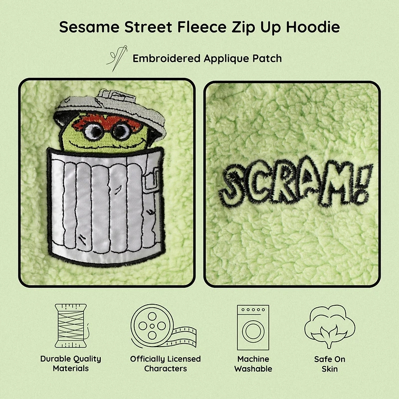 Sesame Street Baby Boys Zip Up Costume Hoodie
