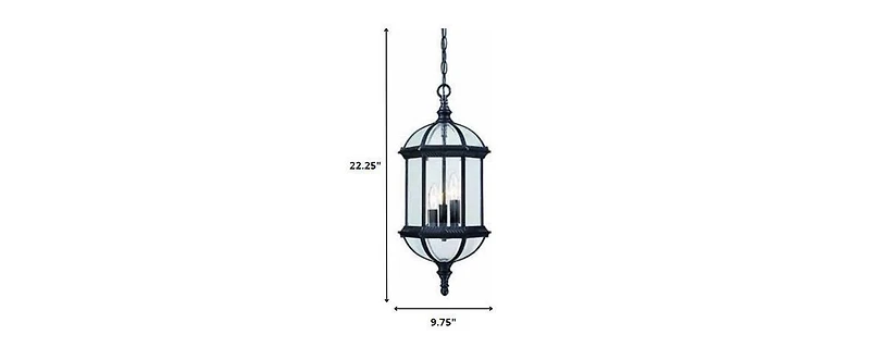 Three-Light Eastern Lantern Hanging Light – Elegant Pendant for Any Space