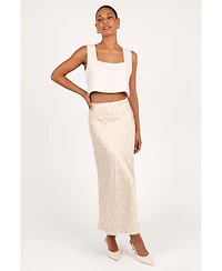 Petal and Pup Women's Mei Satin Midi Skirt