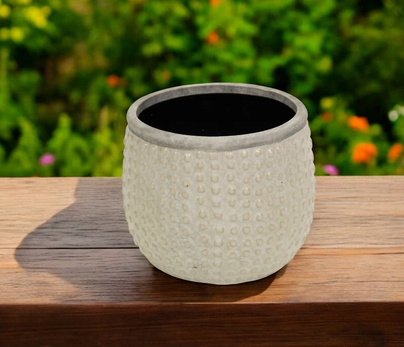 Dot Ceramic Round Pot Planter – Indoor & Outdoor Decorative Plant Pot
