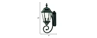 Two-Light Carousel Lantern Wall Light – Stylish Lighting for Exterior Spaces