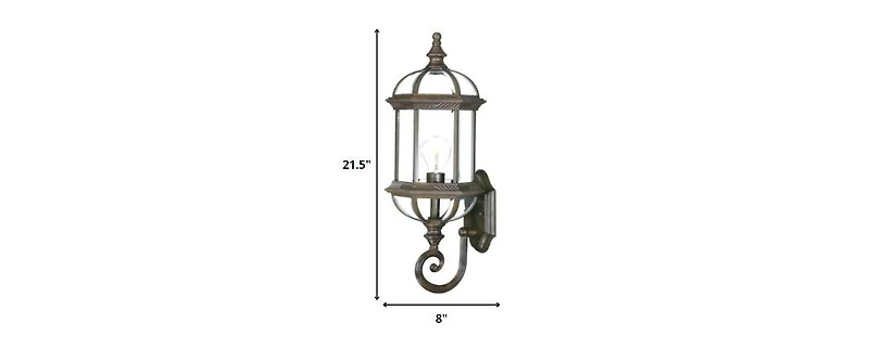 Cylindrical Lantern Wall Light for Entryway Hallway or Patio