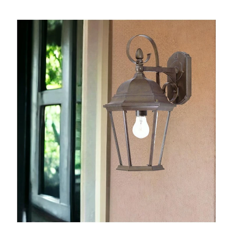 Vintage Swing Arm Hanging Lantern Wall Sconce for Ambient Lighting