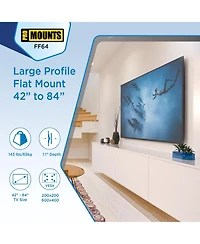 ProMounts Flat Tv Wall Mount for TVs 42"