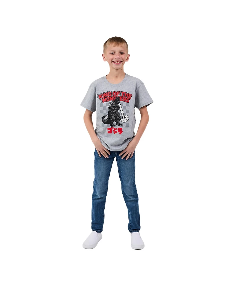 Godzilla Big Boys 3-Pack of Youth Short Sleeve Tees 14/16 (Xl)