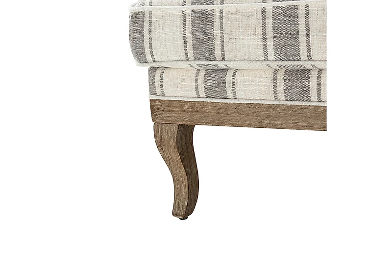 Rinaldo Farmhouse Armchair with Solid Wood Armrests