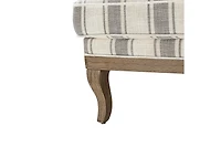Rinaldo Farmhouse Armchair with Solid Wood Armrests