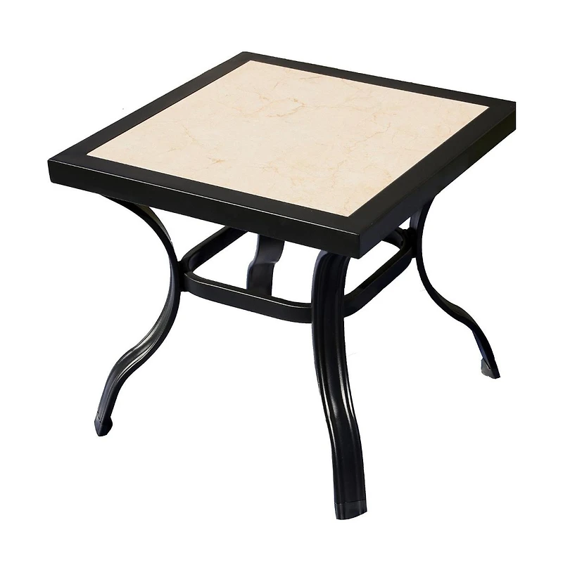 Ceramic Square Outdoor Side Table – Elegant Design for Patio & Outdoor Spaces