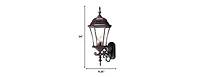 Ornamental Carousel Hanging Wall Light – Charming Lighting for Outdoors