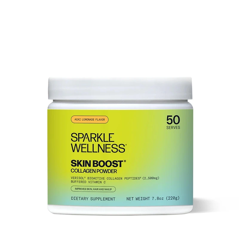Skin Boost [50-Serves] Collagen Powder Supplement with Verisol Bioactive Hydrolyzed Peptides & Vitamin C to Improve Skin, Hair Nail Health