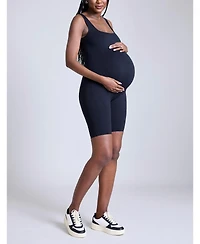 Women's Sleeveless Active Short Maternity Unitard - Motherhood