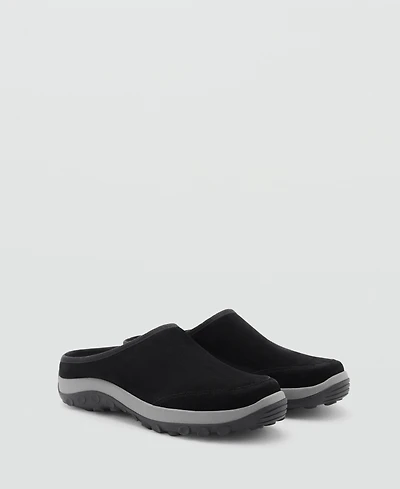 Mango Women's Track Sole Leather Clogs
