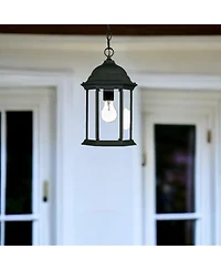 Hanging Glass Lantern Light – Classic Pendant for Home & Garden Decor