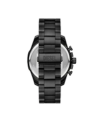 Diesel Men's Mega Chief Slim Quartz Chronograph Black Stainless Steel Watch, 48mm