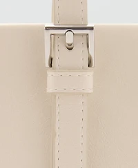 Mango Women's Buckles Shoulder Bag