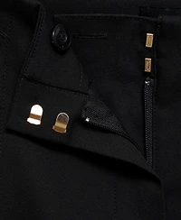 Mango Women's Jewel Buttoned Straight Pants