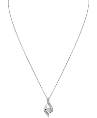 Diamond Ribbon Pendant Necklace (3/8 ct. t.w.) 14k White or Yellow Gold