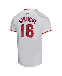 Nike Big Boys and Girls Yusei Kikuchi White Los Angeles Angels Home Game Player Jersey