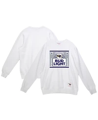 Mitchell & Ness Men's Light White Baltimore Ravens The Crest Pullover Sweatshirt