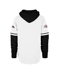 '47 Brand Men's White Cincinnati Bengals Throwback Shortstop Pullover Hoodie