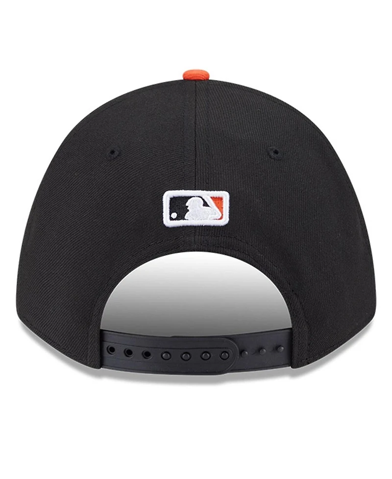 New Era Men's Black Baltimore Orioles Player Replica 9Forty Adjustable Hat