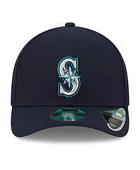 New Era Men's Navy Seattle Mariners Player Replica 9FORTY Adjustable Hat