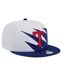 New Era Men's Royal/White Texas Rangers Jagged 9FIFTY Snapback Hat