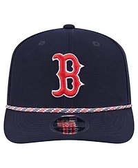 New Era Men's Navy Boston Red Sox Multi-Rope 9SEVENTY Stretch-Snap Hat