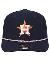New Era Men's Navy Houston Astros Multi-Rope 9SEVENTY Stretch-Snap Hat