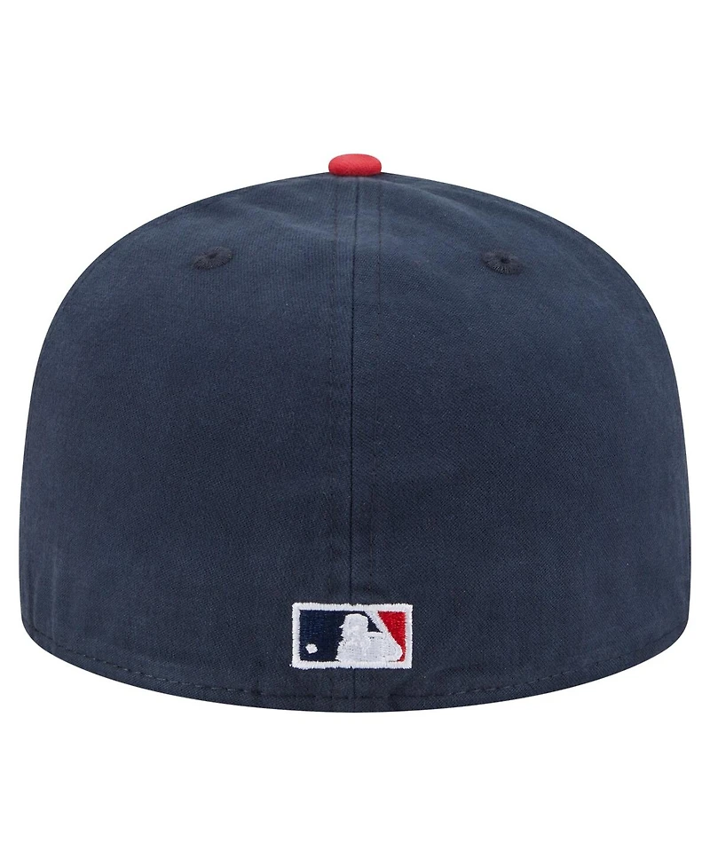 New Era Men's Navy Chicago White Sox Championship Side Flag A-Frame 59FIFTY Fitted Hat