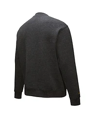 Mitchell & Ness Men's Black Golden State Warriors Out Collection Snow Washed Vintage Logo Pullover Sweatshirt
