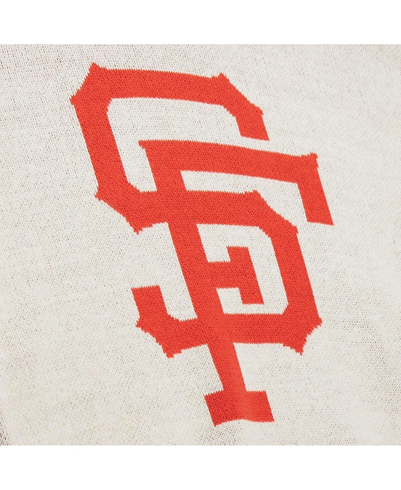 Mitchell & Ness Men's Cream San Francisco Giants Retro Pullover Sweater