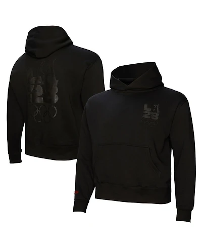 Mitchell & Ness Women's Black LA28 French Terry Pullover Hoodie