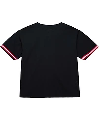 Mitchell & Ness Men's Black Alabama Crimson Tide On The Clock Full-Button Fashion Jersey
