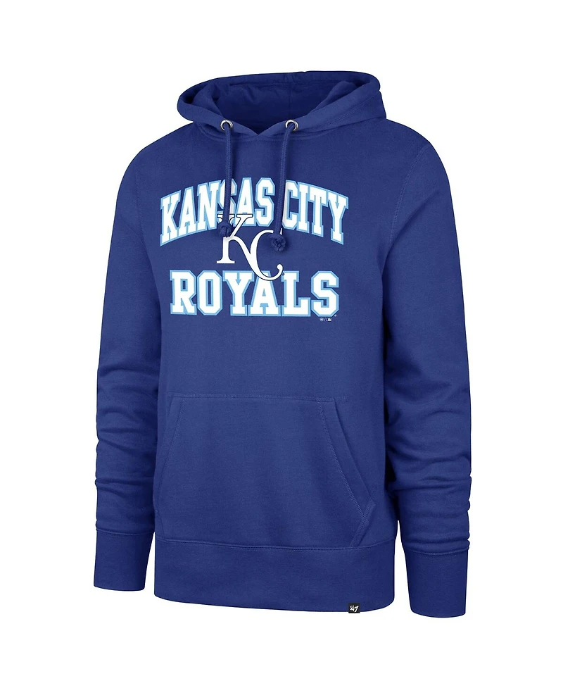 '47 Brand Men's Royal Kansas City Royals Velocity Headline Pullover Hoodie